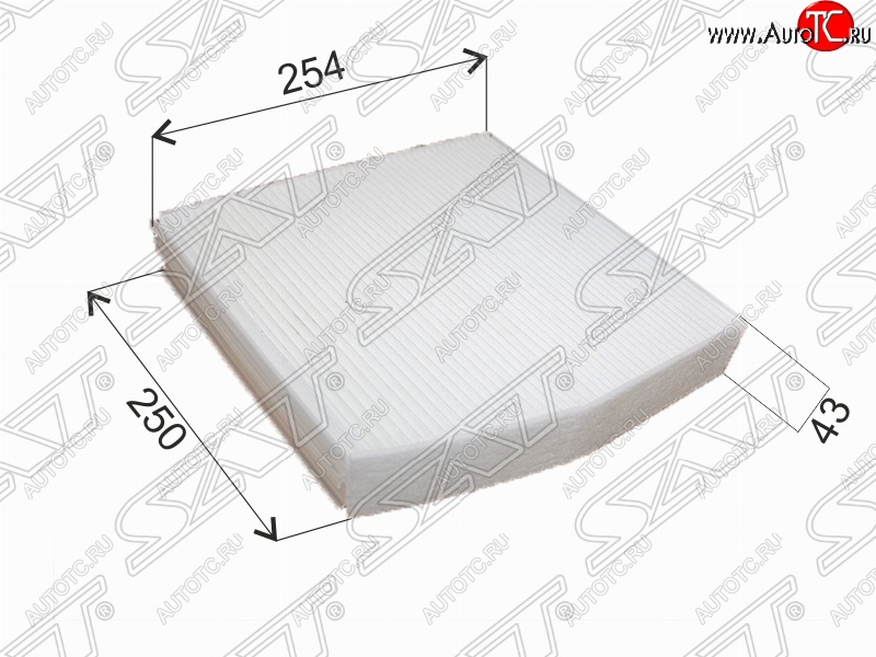 479 р. Фильтр салонный SAT (254х250х42 mm)  INFINITI Q30  H15E (2015-2019), Mercedes-Benz A class  W176 (2012-2015), Mercedes-Benz B-Class  W246/T246 (2011-2018), Mercedes-Benz CLA class  C117 (2013-2019)  с доставкой в г. Набережные‑Челны