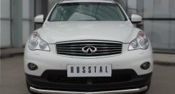 21 699 р. Одинарная защита переднего бампера диаметром 63 мм SLITKOFF INFINITI Qx50 J50 дорестайлинг (2013-2016)  с доставкой в г. Набережные‑Челны. Увеличить фотографию 4