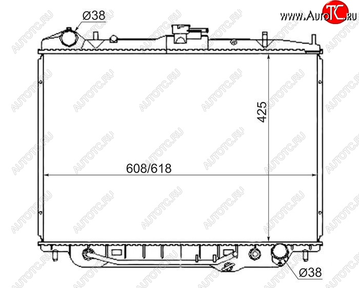 10 399 р. Радиатор двигателя (пластинчатый, 3.2, МКПП/АКПП) SAT Isuzu Bighorn UBS25GW,UBS69GW 5 дв. дорестайлинг (1991-1993)  с доставкой в г. Набережные‑Челны