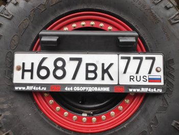 70 999 р. Бампер задний силовой РИФ (стандарт) Isuzu D-Max RT85 ExtendedCab дорестайлинг (2011-2017) (С квадратом под фаркоп, калиткой и фонарями)  с доставкой в г. Набережные‑Челны. Увеличить фотографию 4