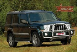 Решетка передняя с защитой бампера Souz-96 (d76) Jeep Commander (2006-2010)