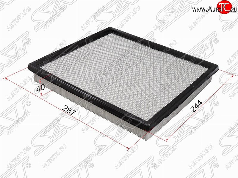 293 р. Фильтр воздушный двигателя SAT (287х244х40 mm)  INFINITI QX56  JA60 (2004-2010), Jeep Grand Cherokee  WJ (1998-2005), Nissan Pathfinder  R51 (2004-2014)  с доставкой в г. Набережные‑Челны