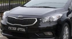 1 149 р. Реснички на фары RA KIA Cerato 3 YD дорестайлинг седан (2013-2016) (Неокрашенные)  с доставкой в г. Набережные‑Челны. Увеличить фотографию 2