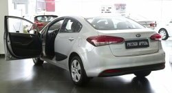 1 939 р. Накладки на порожки автомобиля RA  KIA Cerato  4 BD (2018-2024) дорестайлинг седан, рестайлинг седан  с доставкой в г. Набережные‑Челны. Увеличить фотографию 4