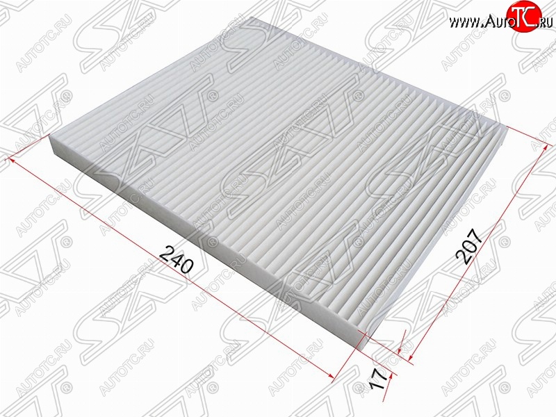 282 р. Фильтр салонный SAT (240х207х17 mm)  KIA Cerato  1 LD - Sorento  XM  с доставкой в г. Набережные‑Челны