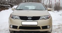 4 599 р. Накладка на передний бампер GT Dynamics KIA Cerato 2 TD седан (2008-2013) (Неокрашенная)  с доставкой в г. Набережные‑Челны. Увеличить фотографию 2