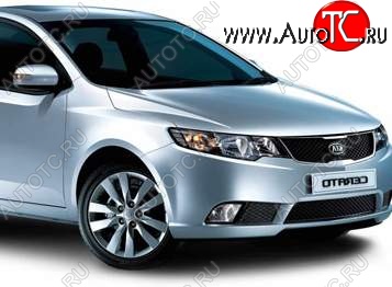 4 949 р. Правое крыло SAT (Тайвань) KIA Forte седан (2008-2013) (Неокрашенное)  с доставкой в г. Набережные‑Челны