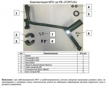 34 749 р. Замок рулевого вала FORTUS бесштыревой (с подушкой безопасности для коленей водителя) KIA Optima 4 JF дорестайлинг седан (2016-2018)  с доставкой в г. Набережные‑Челны. Увеличить фотографию 2