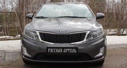 1 129 р. Реснички на фары RA KIA Rio 3 QB дорестайлингхэтчбек5дв. (2011-2015) (Неокрашенные)  с доставкой в г. Набережные‑Челны. Увеличить фотографию 2