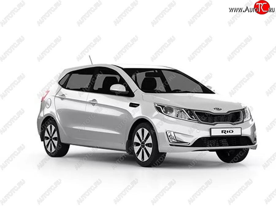 3 659 р. Стандартный передний бампер KIA Rio 3 QB дорестайлинг седан (2011-2015) (Окрашенный)  с доставкой в г. Набережные‑Челны