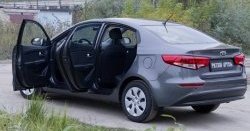 2 259 р. Накладки на порожки автомобиля RA v2 KIA Rio 3 QB рестайлинг седан (2015-2017)  с доставкой в г. Набережные‑Челны. Увеличить фотографию 2