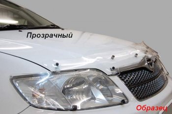 1 999 р. Дефлектор капота CA-Plastic KIA Rio X-line (2017-2021) (Classic черный, Без надписи)  с доставкой в г. Набережные‑Челны. Увеличить фотографию 3