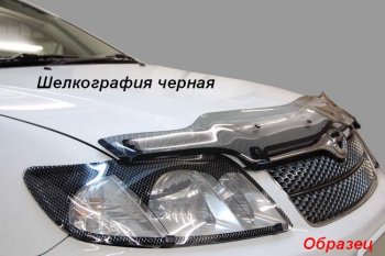 1 999 р. Дефлектор капота CA-Plastic KIA Rio X-line (2017-2021) (Classic черный, Без надписи)  с доставкой в г. Набережные‑Челны. Увеличить фотографию 7