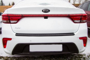 679 р. Защитная накладка заднего бампера Тюн-Авто  KIA Rio  4 FB (2016-2020) дорестайлинг седан  с доставкой в г. Набережные‑Челны. Увеличить фотографию 2