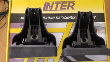 2 999 р. Комплект опор багажника INTER KIA Rio 4 FB дорестайлинг седан (2016-2020)  с доставкой в г. Набережные‑Челны. Увеличить фотографию 3