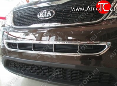 8 849 р. Накладка на передний воздуховод СТ KIA Sorento XM рестайлинг (2012-2015) (Неокрашенная)  с доставкой в г. Набережные‑Челны