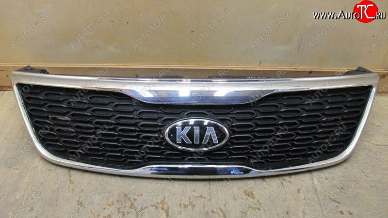 5 099 р. Решетка радиатора SPARD (хром) KIA Sorento XM рестайлинг (2012-2015) (Неокрашенная)  с доставкой в г. Набережные‑Челны