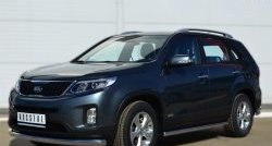 15 999 р. Одинарная защита переднего бампера диаметром 76 мм SLITKOFF KIA Sorento XM рестайлинг (2012-2015)  с доставкой в г. Набережные‑Челны. Увеличить фотографию 4