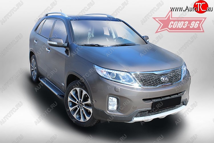 9 764 р. Пороги алюминиевый профиль,Kia Sorento 2013- KIA Sorento XM рестайлинг (2012-2015)  с доставкой в г. Набережные‑Челны