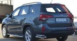 26 999 р. Широкая защита порогов SLITKOFF KIA Sorento XM рестайлинг (2012-2015)  с доставкой в г. Набережные‑Челны. Увеличить фотографию 4