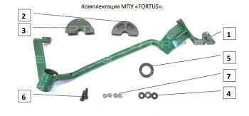 28 949 р. Замок рулевого вала FORTUS (бесштыревой) KIA Sorento MQ4 (2020-2022) (Вал d 17)  с доставкой в г. Набережные‑Челны. Увеличить фотографию 2