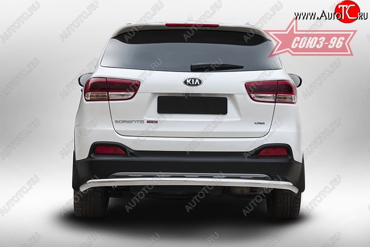 10 889 р. Защита заднего бампера d60 Souz-96 KIA Sorento UM/Prime дорестайлинг (2014-2018)  с доставкой в г. Набережные‑Челны