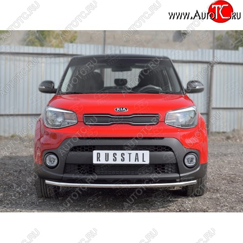 15 999 р. Одинарная защита переднего бампера диаметром 42 мм SLITKOFF  KIA Soul  PS (2014-2016) дорестайлинг  с доставкой в г. Набережные‑Челны