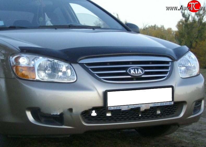 2 599 р. Дефлектор капота NovLine KIA Spectra (2000-2009)  с доставкой в г. Набережные‑Челны