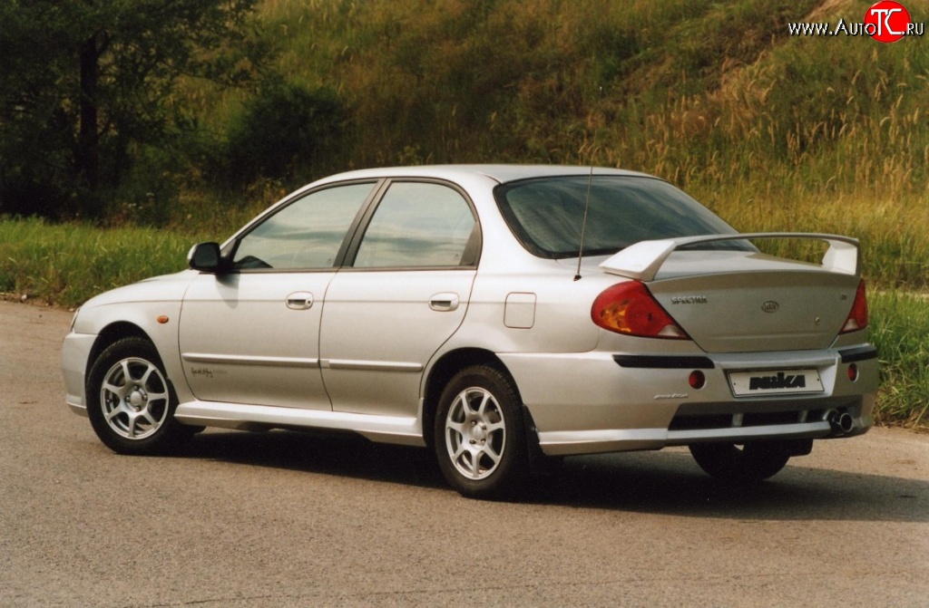 3 549 р. Пороги накладки Nika Sport KIA Spectra (2000-2009) (Неокрашенные)  с доставкой в г. Набережные‑Челны