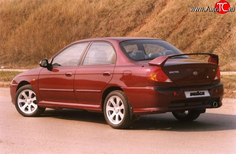 7 699 р. Спойлер Nika-Скоба KIA Spectra (2000-2009) (Неокрашенный)  с доставкой в г. Набережные‑Челны