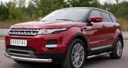 17 749 р. Одинарная защита переднего бампера диаметром 76 мм (Prestige u Pure) SLITKOFF Land Rover Range Rover Evoque 1 L538 дорестайлинг 5 дв. (2011-2015)  с доставкой в г. Набережные‑Челны. Увеличить фотографию 4