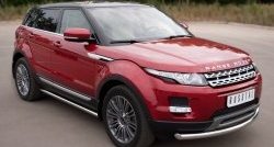 15 799 р. Защита порогов из круглой трубы диаметром 63 мм (Prestige u Pure) Russtal Land Rover Range Rover Evoque 1 L538 дорестайлинг 5 дв. (2011-2015) (Защита порогов с со скосами на торцах (вариант 1))  с доставкой в г. Набережные‑Челны. Увеличить фотографию 12