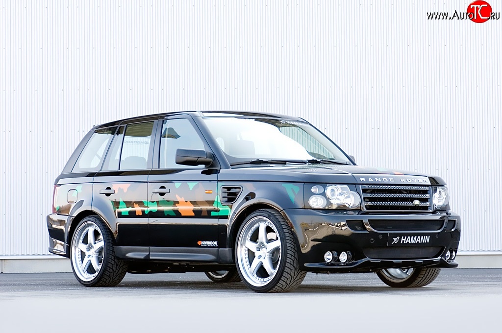 5 199 р. Пороги накладки HAMANN CONQUEROR I Land Rover Range Rover Sport 1 L320 дорестайлинг (2005-2009) (Неокрашенные)  с доставкой в г. Набережные‑Челны