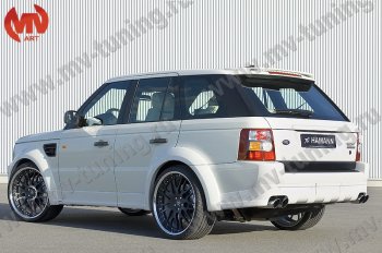 23 899 р. Пороги накладки HAMMAN Land Rover Range Rover Sport 1 L320 дорестайлинг (2005-2009) (Неокрашенные)  с доставкой в г. Набережные‑Челны. Увеличить фотографию 2