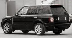 24 199 р. Накладка Verge на задний бампер Land Rover Range Rover 3 L322 дорестайлинг (2002-2006) (Неокрашенная)  с доставкой в г. Набережные‑Челны. Увеличить фотографию 2