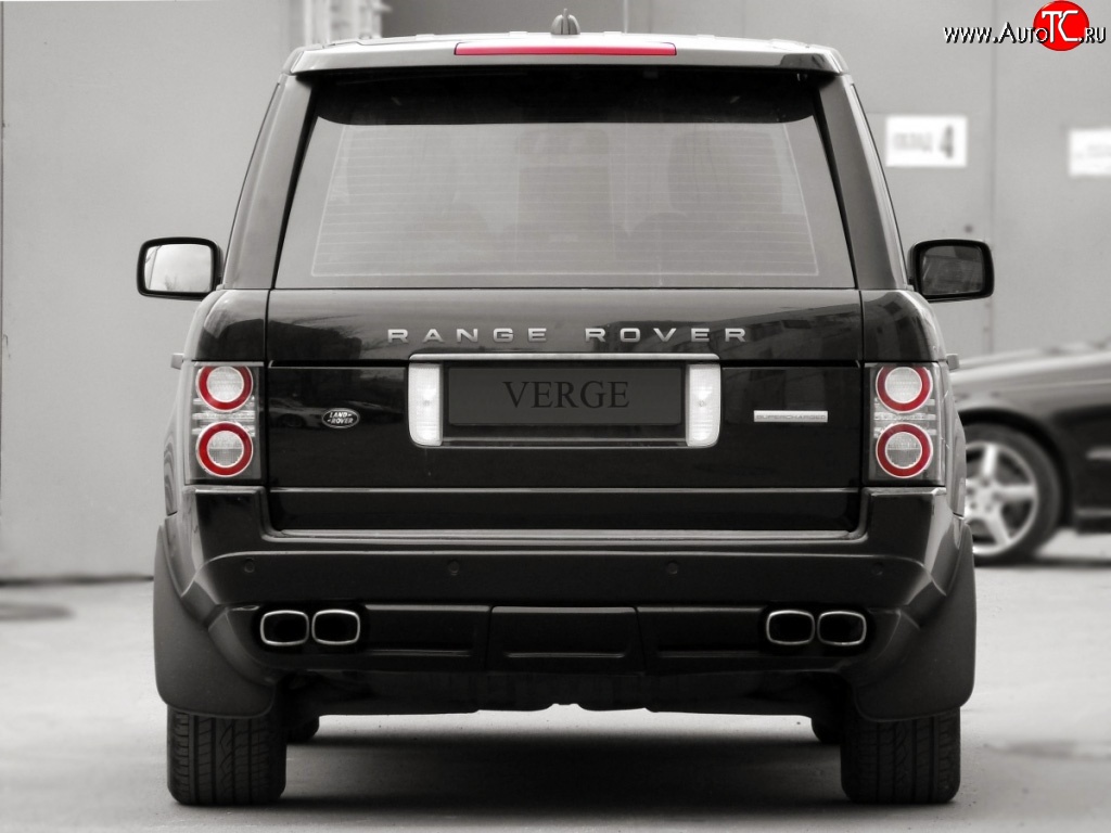 24 199 р. Накладка Verge на задний бампер Land Rover Range Rover 3 L322 дорестайлинг (2002-2006) (Неокрашенная)  с доставкой в г. Набережные‑Челны