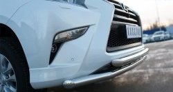 24 699 р. Защита переднего бампера (2 трубыØ63 мм, нержавейка) SLITKOFF  Lexus GX460  J150 (2013-2022) 1-ый рестайлинг, 2-ой рестайлинг  с доставкой в г. Набережные‑Челны. Увеличить фотографию 3