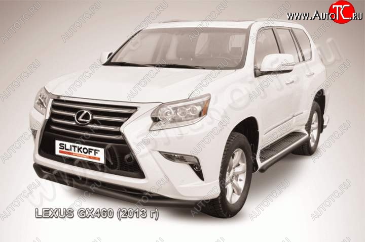 14 999 р. Защита переднего бампера из трубы d57 Slitkoff  Lexus GX460  J150 (2013-2022) 1-ый рестайлинг, 2-ой рестайлинг (Цвет: серебристый)  с доставкой в г. Набережные‑Челны