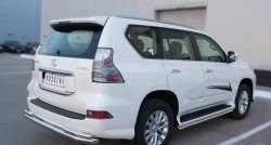 18 599 р. Защита заднего бампера (Ø63 и 42 мм, с углами, нержавейка) SLITKOFF Lexus GX460 J150 1-ый рестайлинг (2013-2019)  с доставкой в г. Набережные‑Челны. Увеличить фотографию 2