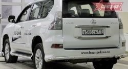 Угловая защита заднего бампера с диаметром трубы 60 мм Souz-96 Lexus GX460 J150 1-ый рестайлинг (2013-2019)