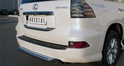 13 999 р. Защита заднего бампера (Ø76 мм, нержавейка) SLITKOFF Lexus GX460 J150 1-ый рестайлинг (2013-2019)  с доставкой в г. Набережные‑Челны. Увеличить фотографию 2