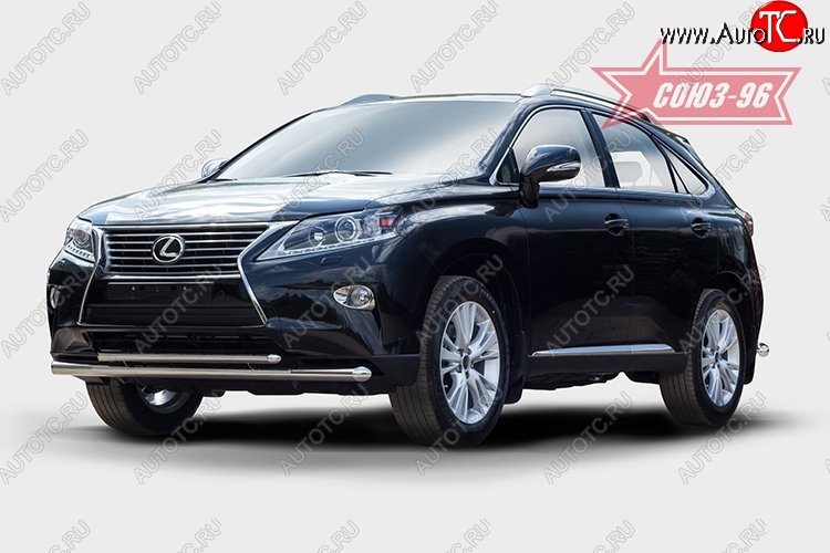 24 659 р. Защита переднего бампера одинарная Souz-96 (d60/42). Lexus RX350 AL10 рестайлинг (2012-2015)  с доставкой в г. Набережные‑Челны