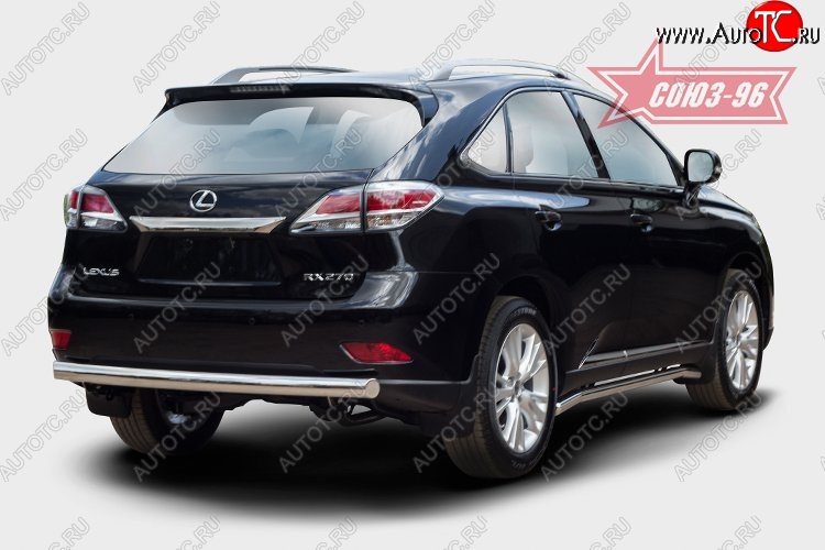 15 704 р. Овальная защита заднего бампера (d75х42) Souz-96 Lexus RX 270 AL20 дорестайлинг (2015-2019)  с доставкой в г. Набережные‑Челны