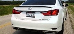 3 399 р. Лип спойлер F-Sport  Lexus GS250  L10 (2011-2016) (Неокрашенный)  с доставкой в г. Набережные‑Челны. Увеличить фотографию 7