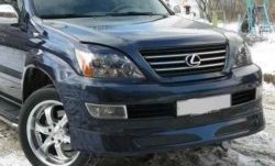 1 499 р. Реснички на фары CT Lexus GX460 J150 дорестайлинг (2009-2013) (Неокрашенные)  с доставкой в г. Набережные‑Челны. Увеличить фотографию 2