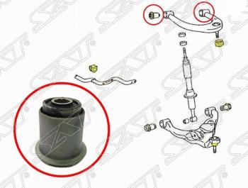 Сайлентблок верхнего рычага SAT Toyota Land Cruiser Prado J150 2-ой рестайлинг (2017-2020)