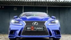 7 799 р. Клыки на передний бампер Tuning-Sport Lexus IS250 XE30 седан дорестайлинг (2013-2016) (Неокрашенная)  с доставкой в г. Набережные‑Челны. Увеличить фотографию 6