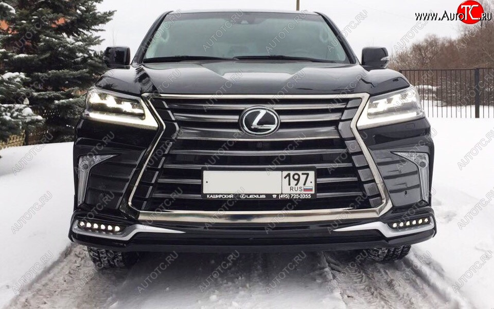 15 199 р. Дневные ходовые огни в накладку бампера Автократ Автократ Lexus LX570 J200 2-ой рестайлинг (2015-2022)  с доставкой в г. Набережные‑Челны