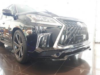 45 999 р. Юбка переднего бампера HEMMES Lexus LX570 J200 2-ой рестайлинг (2015-2022) (Неокрашенная)  с доставкой в г. Набережные‑Челны. Увеличить фотографию 11