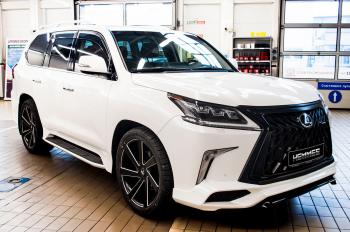 45 999 р. Юбка переднего бампера HEMMES Lexus LX570 J200 2-ой рестайлинг (2015-2022) (Неокрашенная)  с доставкой в г. Набережные‑Челны. Увеличить фотографию 15